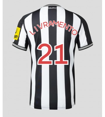 Newcastle United Tino Livramento #21 Primera Equipación 2023-24 Manga Corta